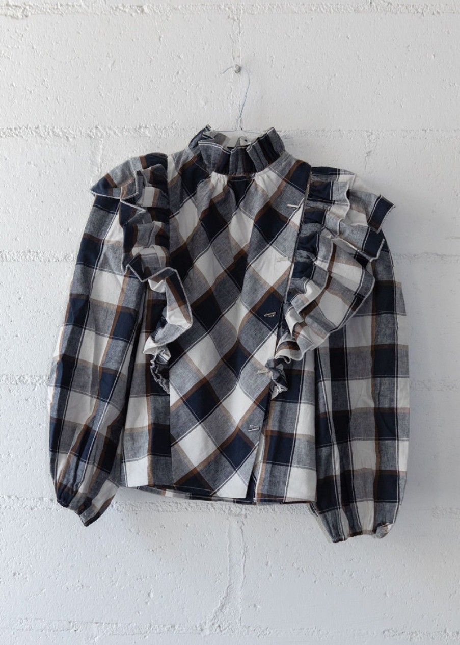 Fashion The Label Edition Tops | Dina Shirt, From The Label Edition Rust Che