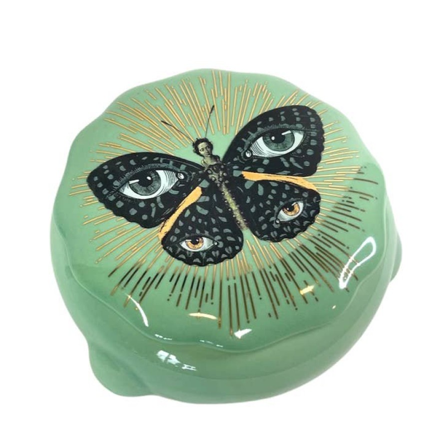 Home spitfire girl | Madame Y Ceramic Box Butterfl