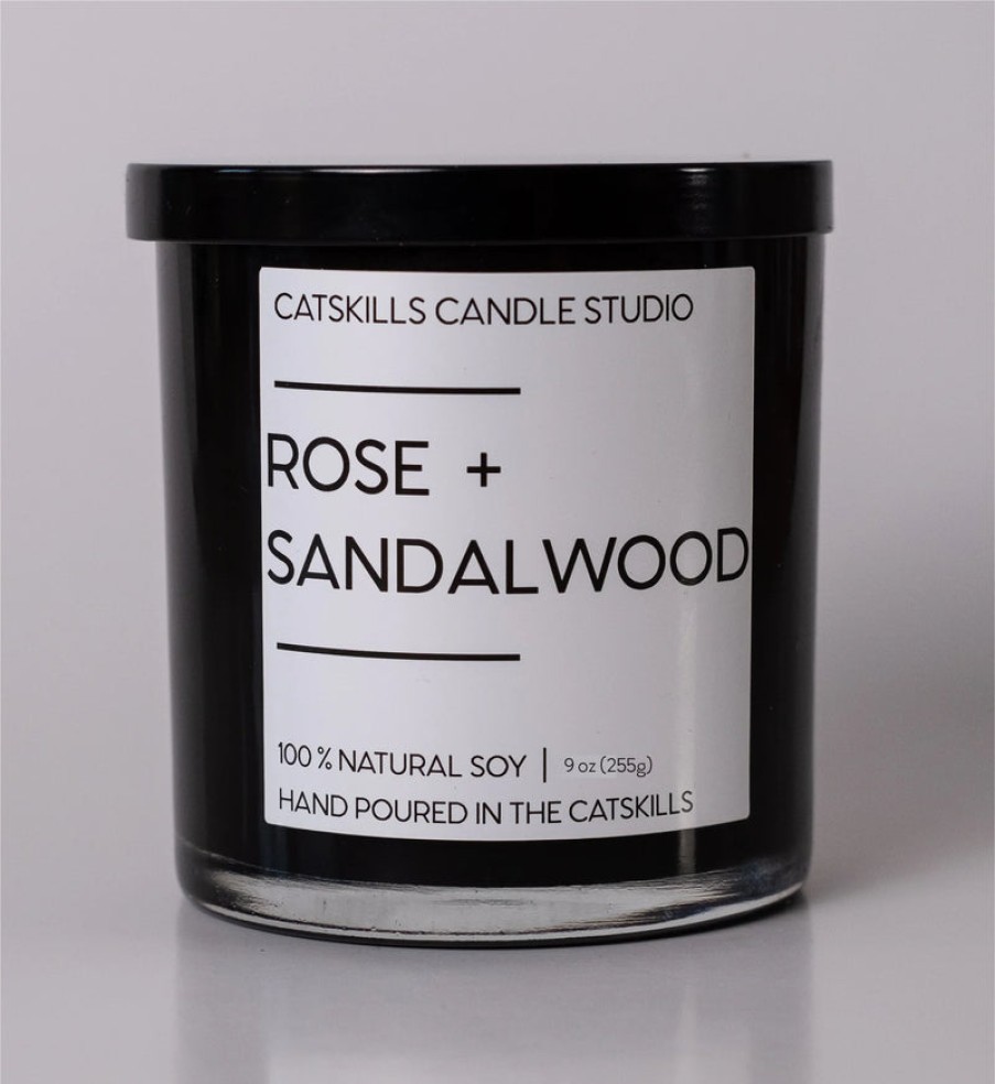 Home Catskills Candle Studio | Rose Sandalwood Candle, From Catskills Candle Studio Assorted