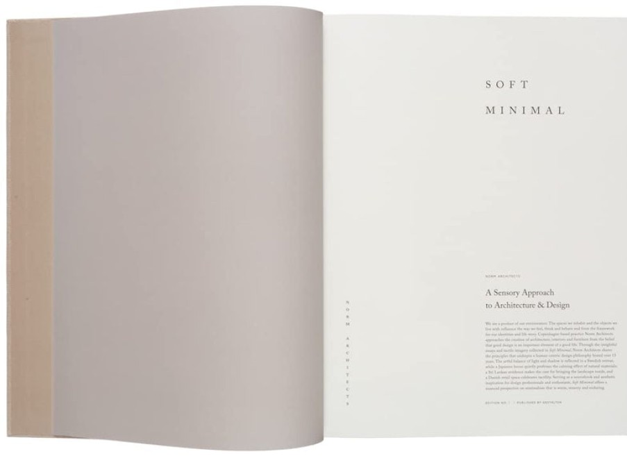 Book gestalten | Soft Minimal: Norm Architects: A Sensory Approach To Architecture And Design Assorted