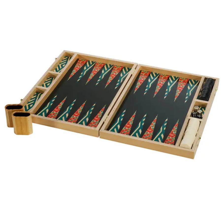 Home Wolfum | Poppy Tabletop Backgammon, From Wolfum Studio Red