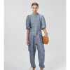 Fashion Lanhtropy Bottoms | Cargo Linen Pants, From Lanhtropy Navy Str