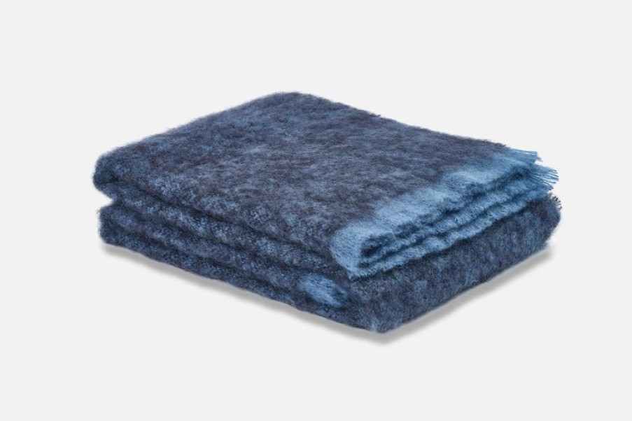 Home Cushendale | Clash Mohair Throw Blanket, From Cushendale Black