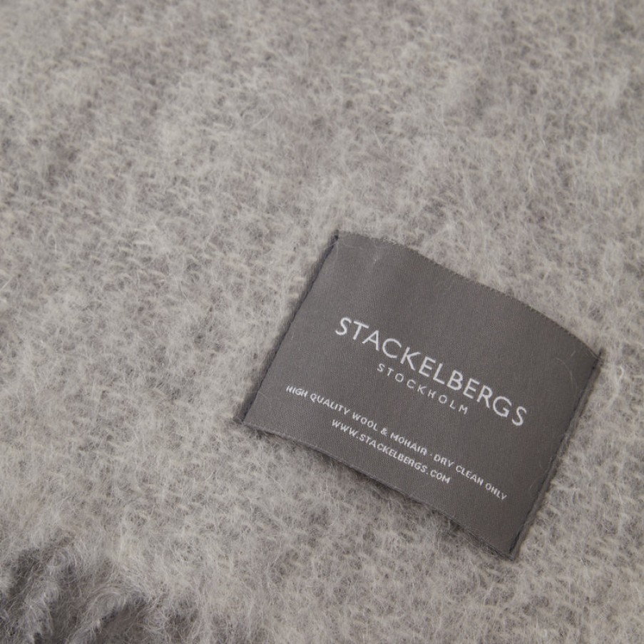 Home Stackelbergs | Mohair Blanket White & Skiffer Melange, From Stackelbergs Wht/Skif