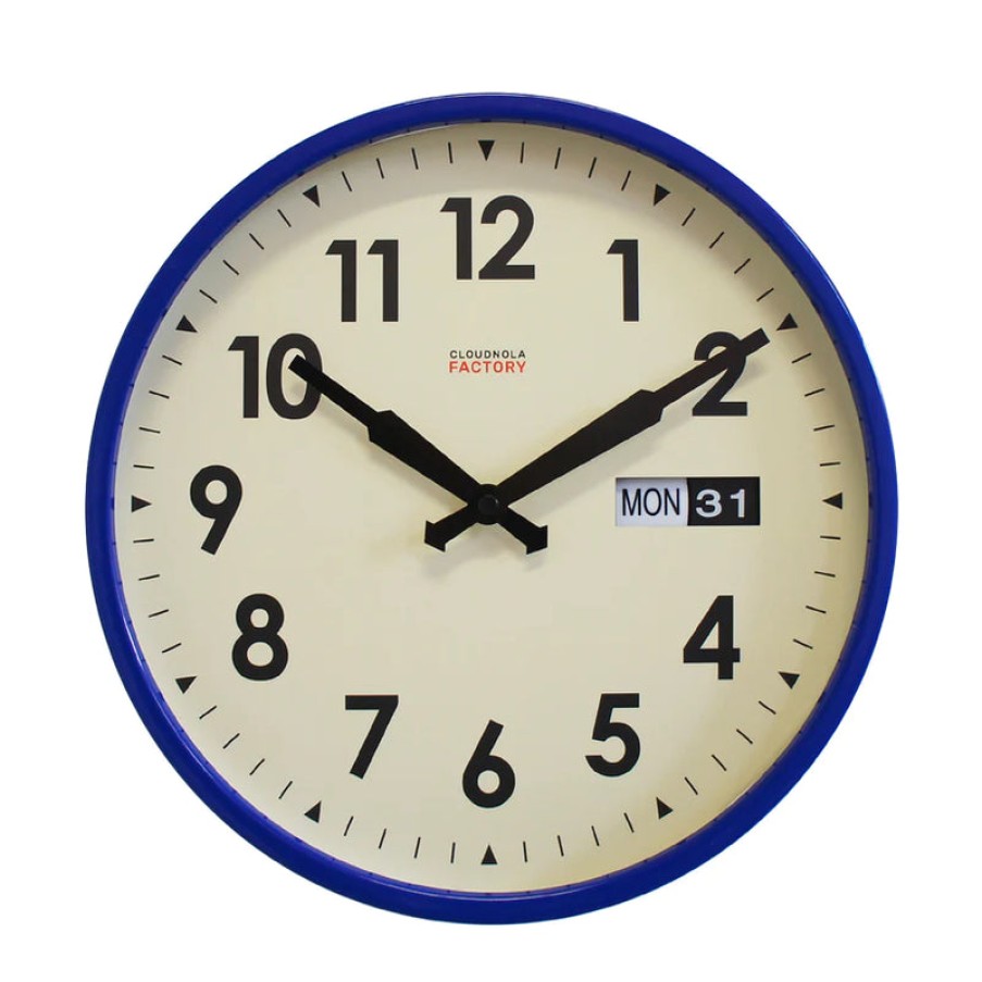 Home Cloudnola | Factory Date Clock Blue