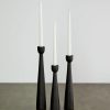 Home Kanju | Tapered Pine Candle Holders, From Kanju Interiors