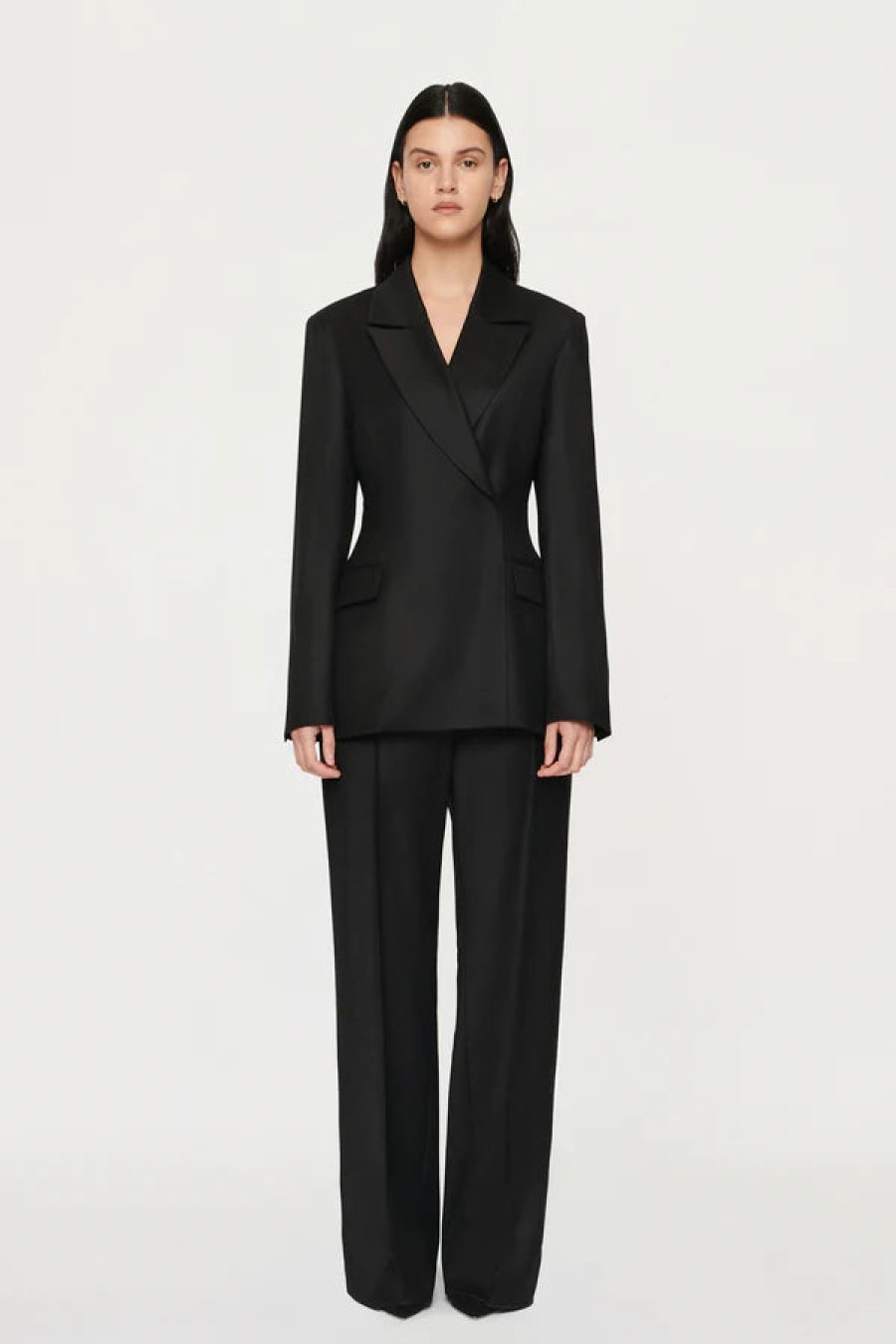 Fashion Clea Outerwear | Mateo Db Blazer, From Clea Black