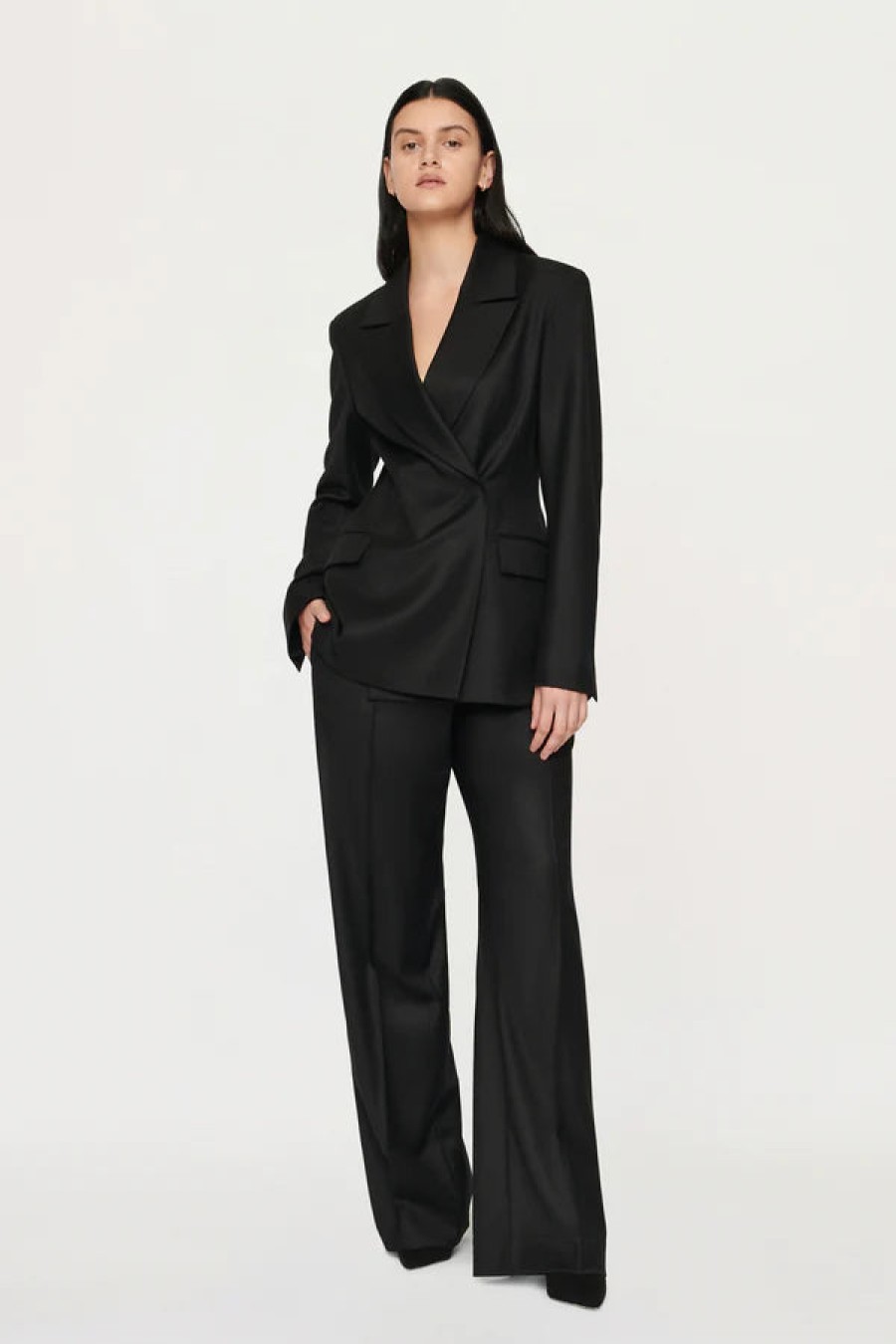 Fashion Clea Outerwear | Mateo Db Blazer, From Clea Black