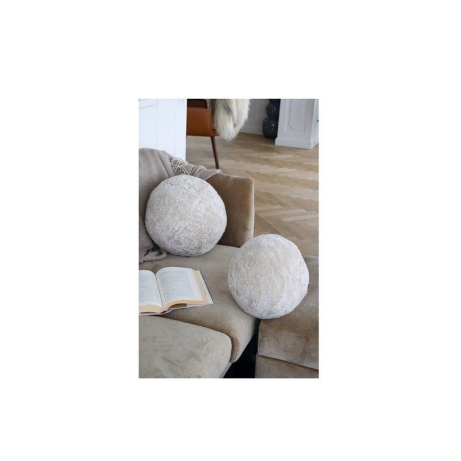 Home Natures Collection | Angelite Round Cushion New Zealand Sheepskin, From Natures Collection