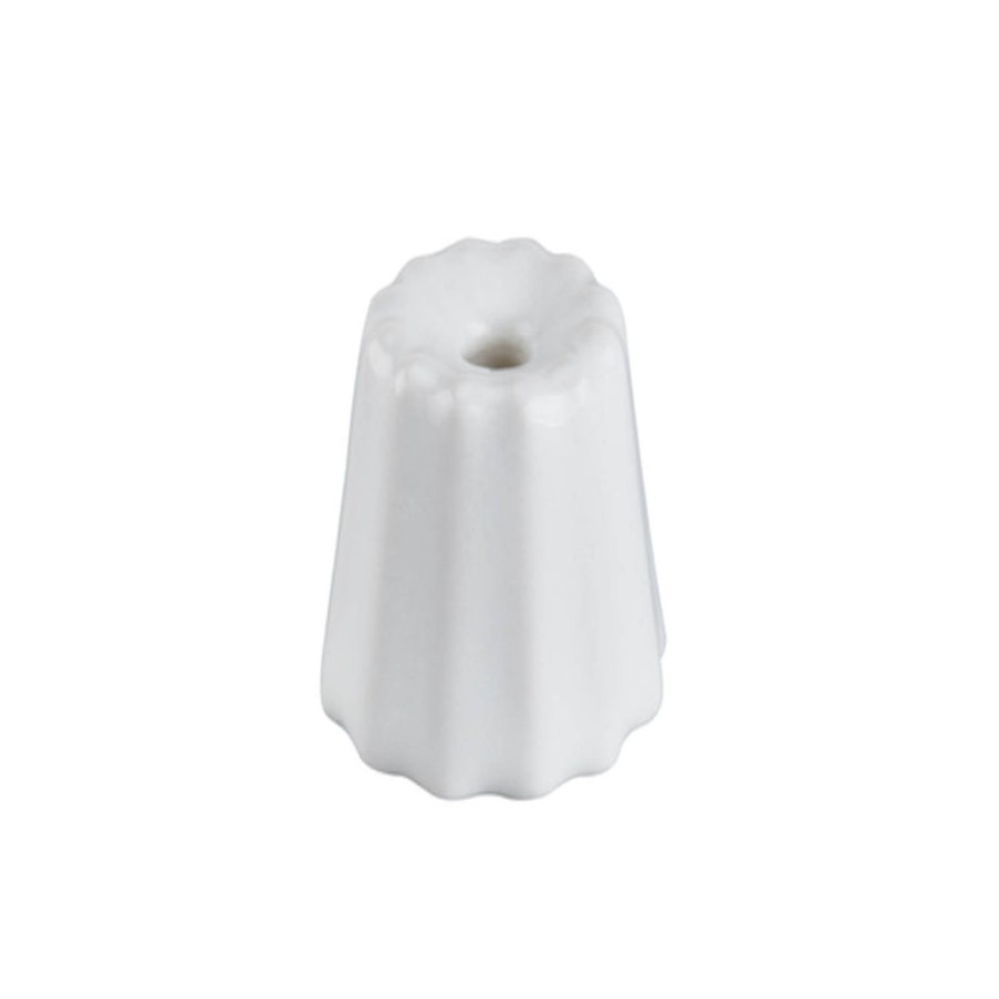 Home Ovo Things | Big Porcelain Candle Holder In Glossy , From Ovo Things White