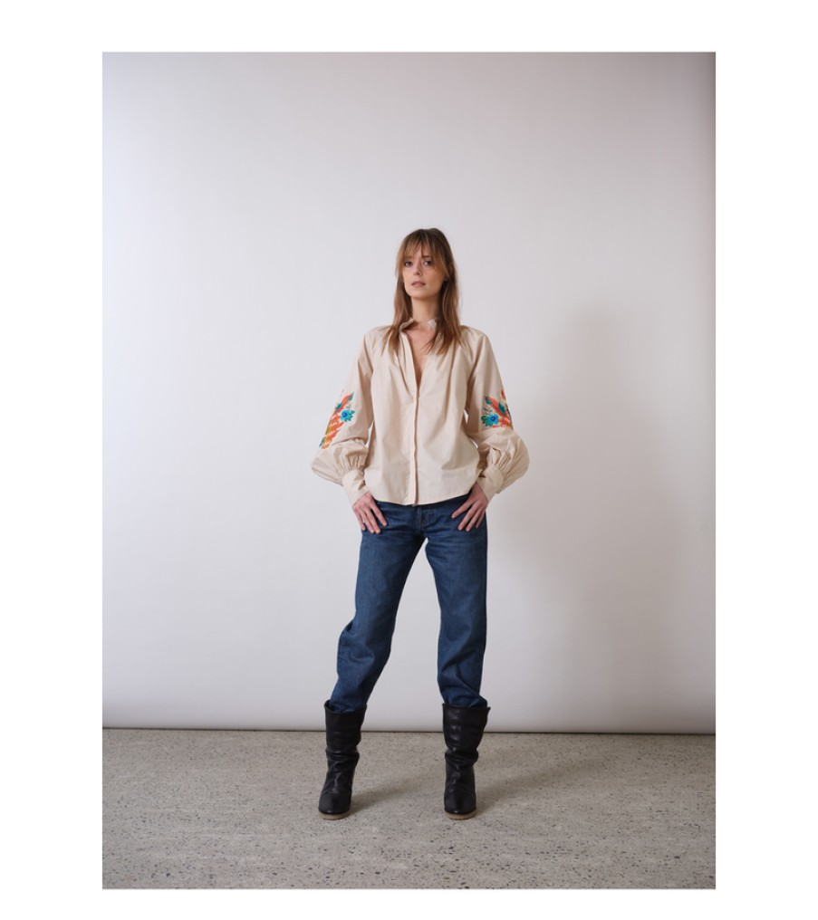 Fashion V De Vinster Tops | Lily Blouse, From V De Vinster Beige