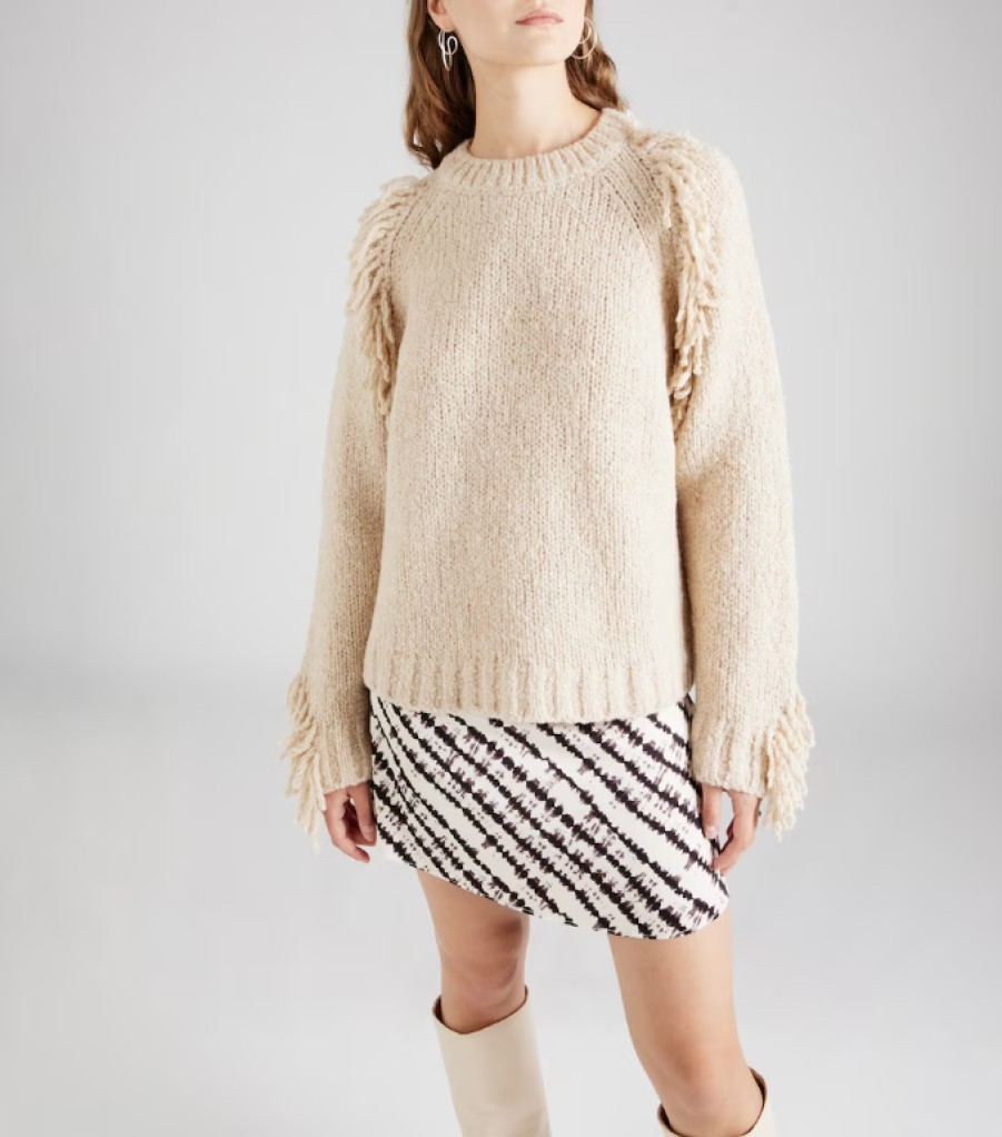 Fashion Vanessa Bruno Knitwear | Bruyere Round Neck Pullover, From Vanessa Bruno Beige