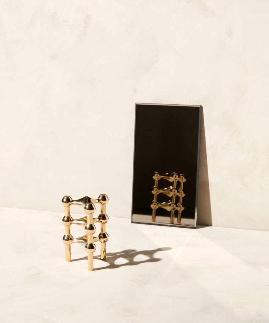 Home Normode | Stoff Nagel Set Of 3 Candle Holder In , From Normode Brass