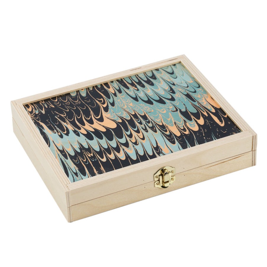 Home Wolfum | Marble Travel Backgammon Set, From Wolfum Seafoam