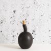 Kitchen Gharyan | Stoneware Olive Oil Bottle, From Gharyan Black