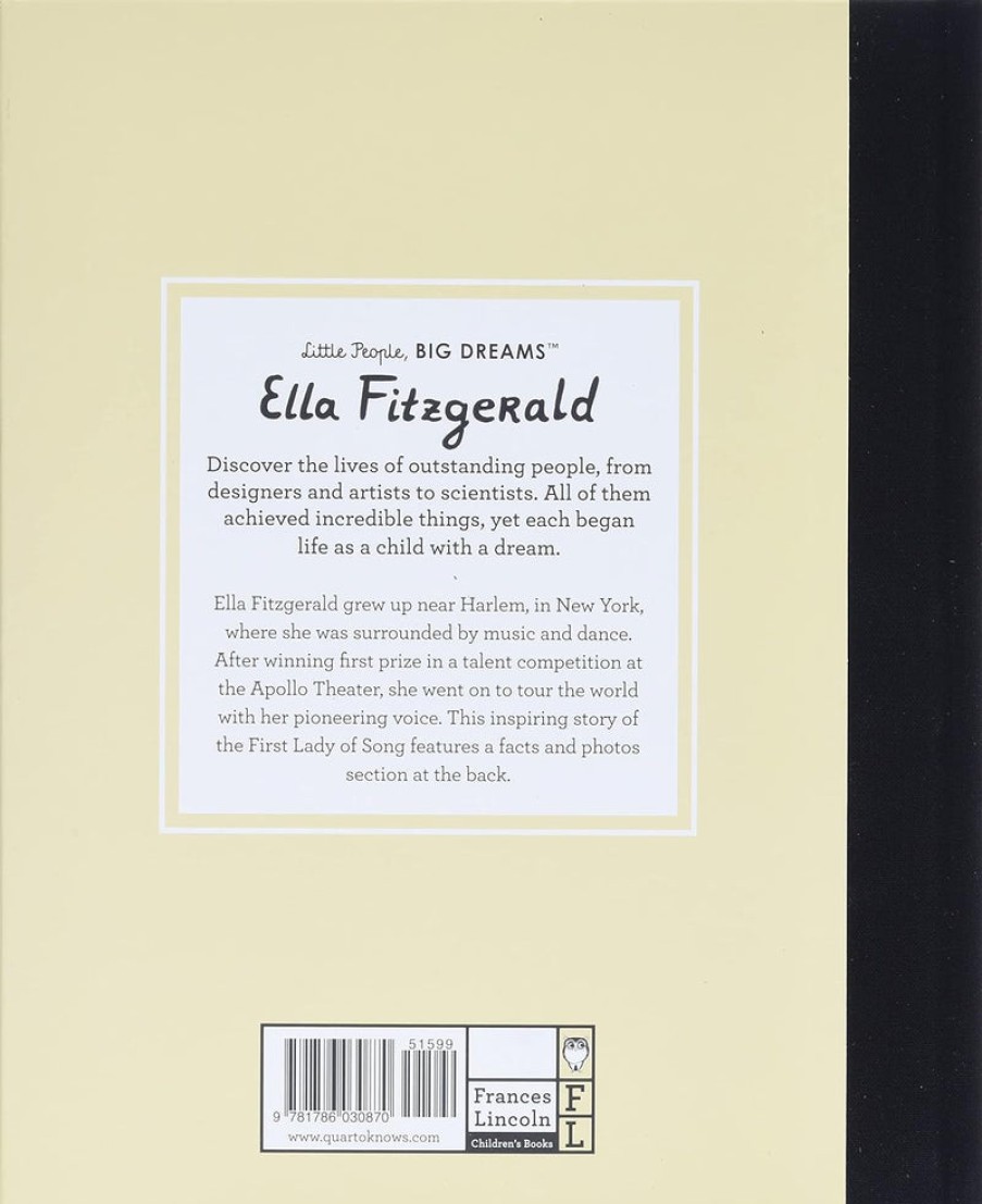 Kids Frances Lincoln Children's Books | Little People, Big Dreams Ella Fitzgerald Assorted