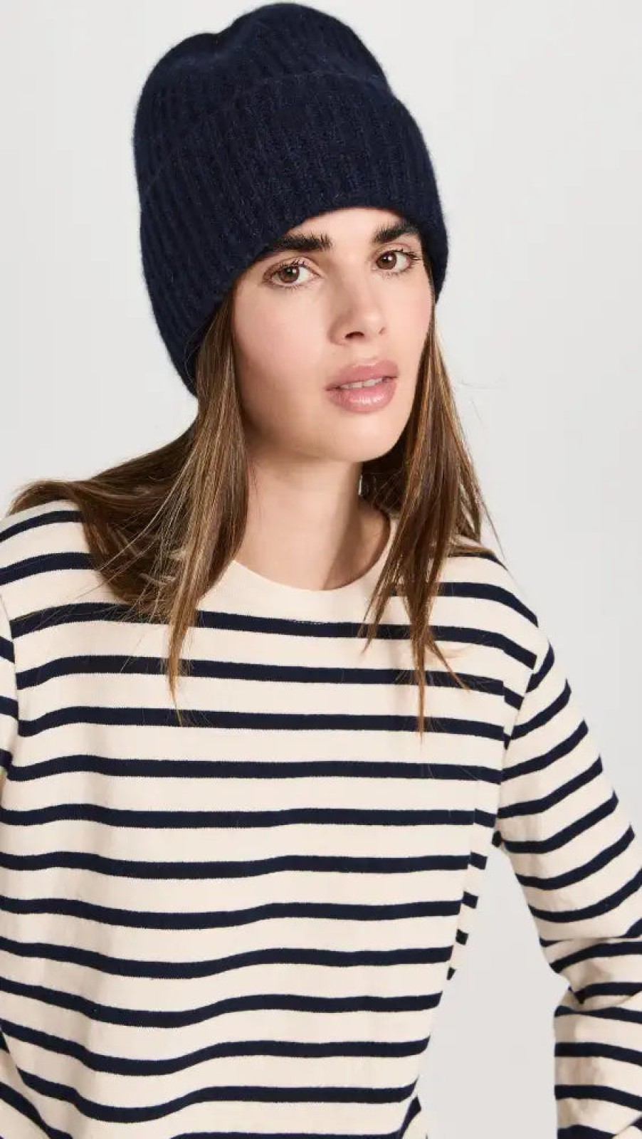 Fashion White u0026 Warren Beanies | Cashmere Lux Ribbed Beanie, From White & Warren