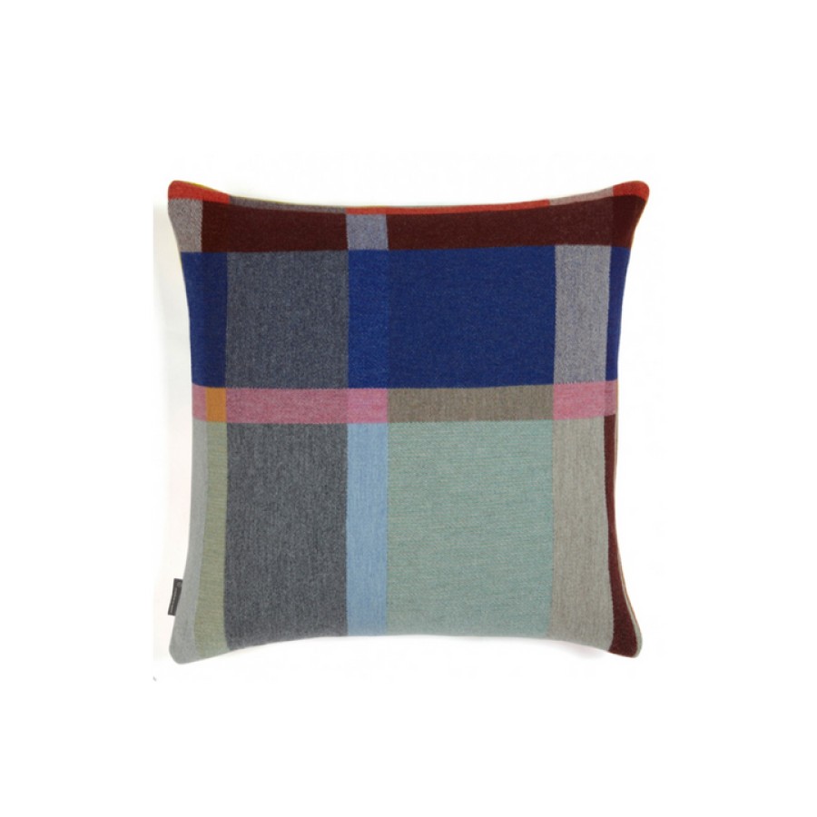 Home Wallace Sewell | Lloyd Block Cushion, From Wallace Sewell Mint/Pin