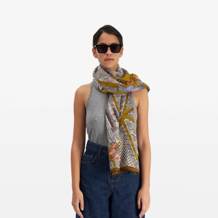 Fashion Inoui Editions Scarves | Turgot Scarf, From Inoui Editions Yellow