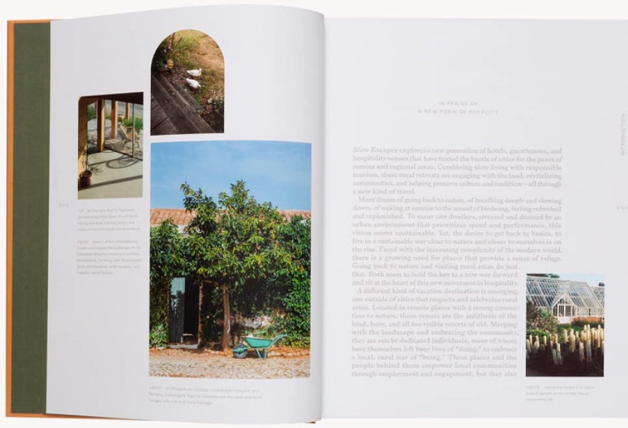 Book gestalten | Slow Escapes: Rural Retreats For Conscious Travelers Assorted