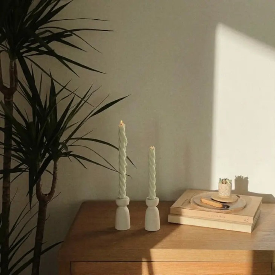 Home Hello Homeboy | Mayu Taper Candle Holder, From Hello Homeboy Sandston