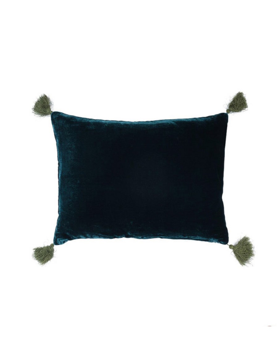 Home Le Monde Sauvage by Beatrice Laval | The Goa Pompons Cushion, From Le Monde Sauvage By Beatrice Laval