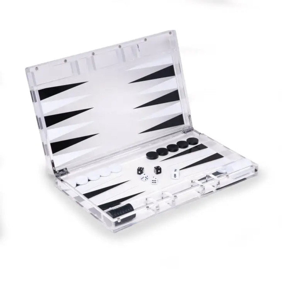 Home BeyBerk International | Lucas Acrylic Backgammon Set, From Beyberk International Clear