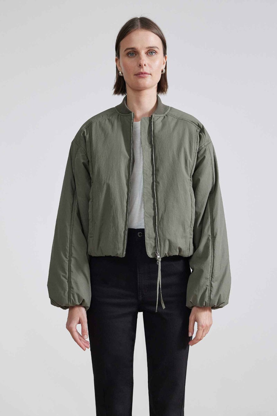 Fashion Apiece Apart Outerwear | Esteria Bomber, From Apiece Apart Olive