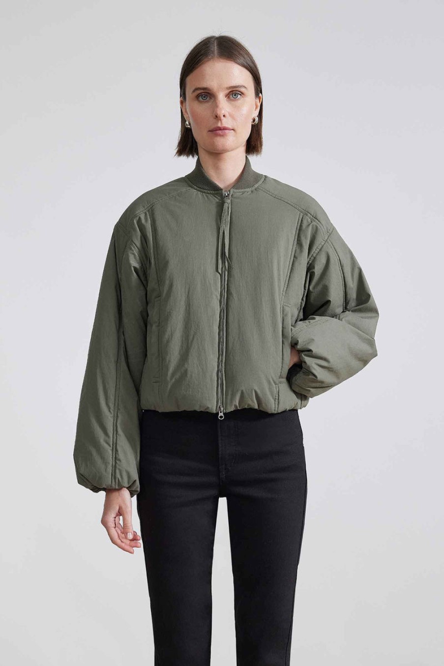 Fashion Apiece Apart Outerwear | Esteria Bomber, From Apiece Apart Olive