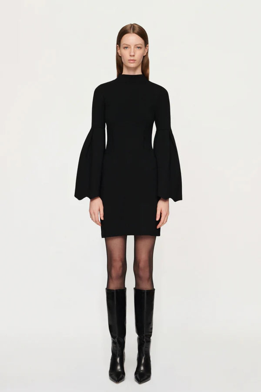 Fashion Clea Dresses | Ebony Knit Dress, From Clea Black