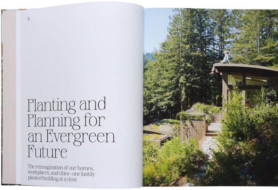 Book gestalten | Evergreen Architecture: Overgrown Buldings And Greener Living Assorted