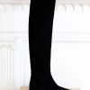 Fashion Emerson Fry | Over The Knee Suede Boot, Emerson Fry Black