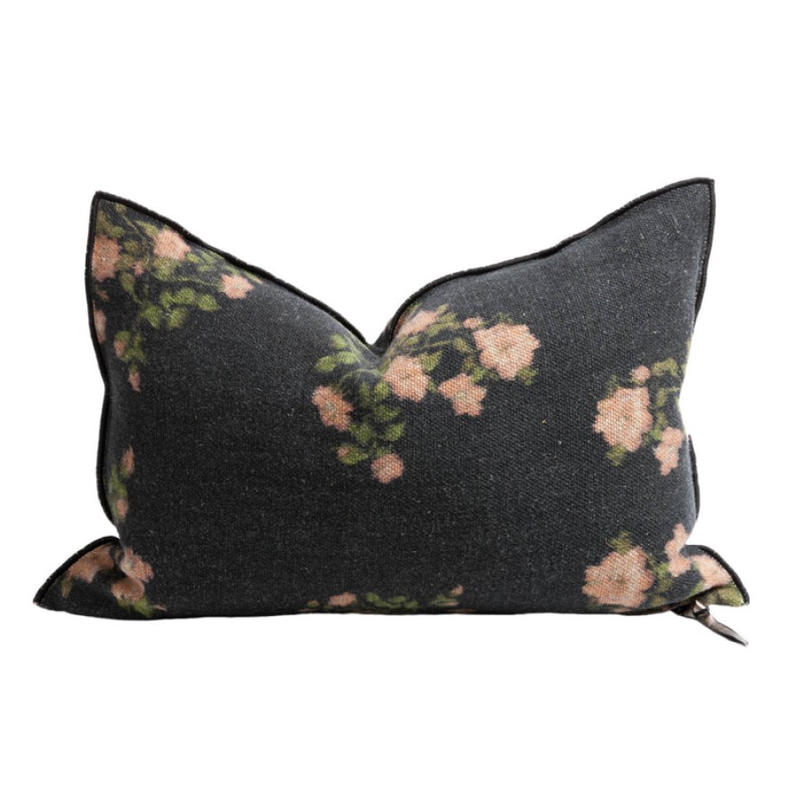 Home maison de vacances | Wabi Sabi Linen Les Roses Pillow, From Maison De Vacances