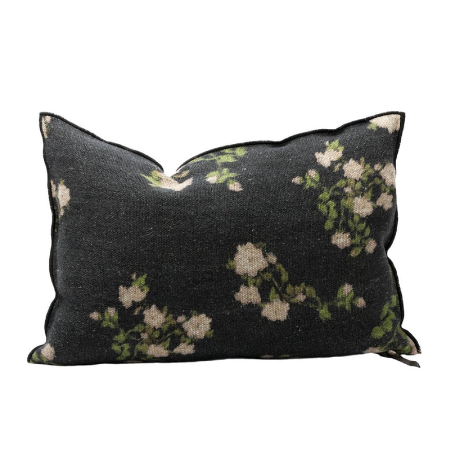 Home maison de vacances | Wabi Sabi Linen Les Roses Pillow, From Maison De Vacances