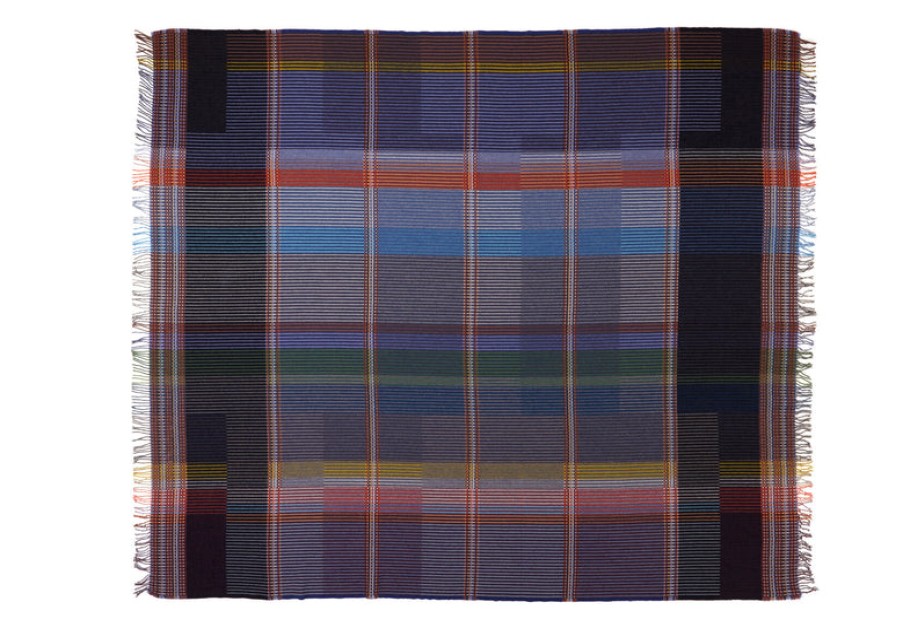 Home Wallace Sewell | Calvert Pinstripe Throw, From Wallace Sewell Blu/Navy