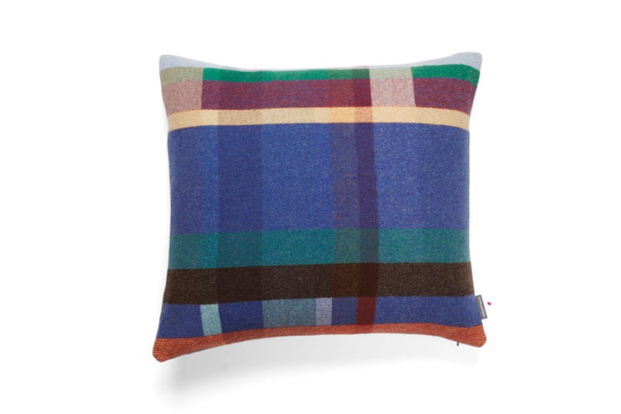 Home Wallace Sewell | Antoni Block Cushion Cover, From Wallace Sewell Blu/Gree