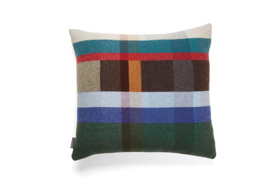 Home Wallace Sewell | Antoni Block Cushion Cover, From Wallace Sewell Blu/Gree