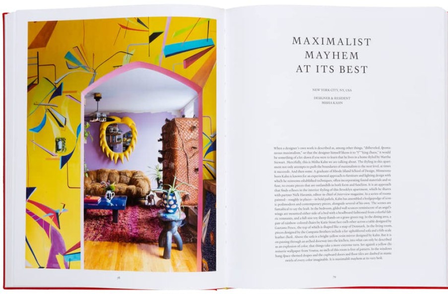 Book gestalten | Living To The Max: Opulent Homes And Maximalist Interiors Assorted