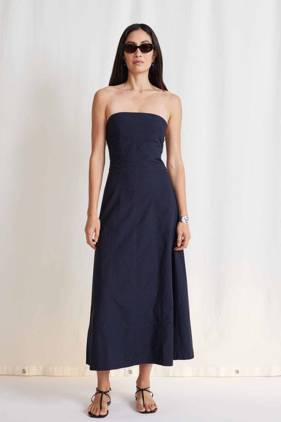 Fashion Apiece Apart Dresses | Todo Strapless Maxi Dress In , From Apiece Apart Black