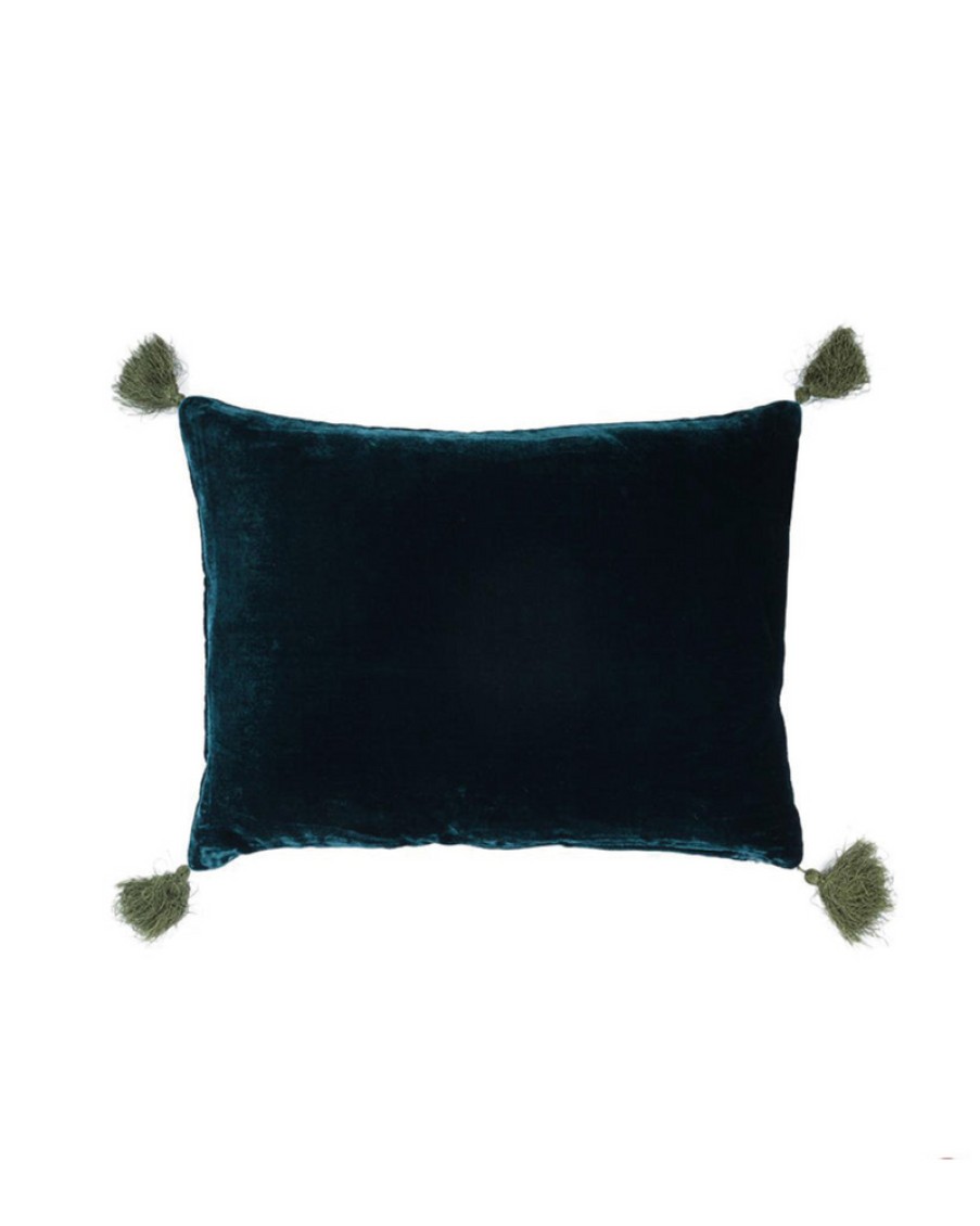 Home Le Monde Sauvage by Beatrice Laval | The Goa Pompons Cushion, From Le Monde Sauvage By Beatrice Laval