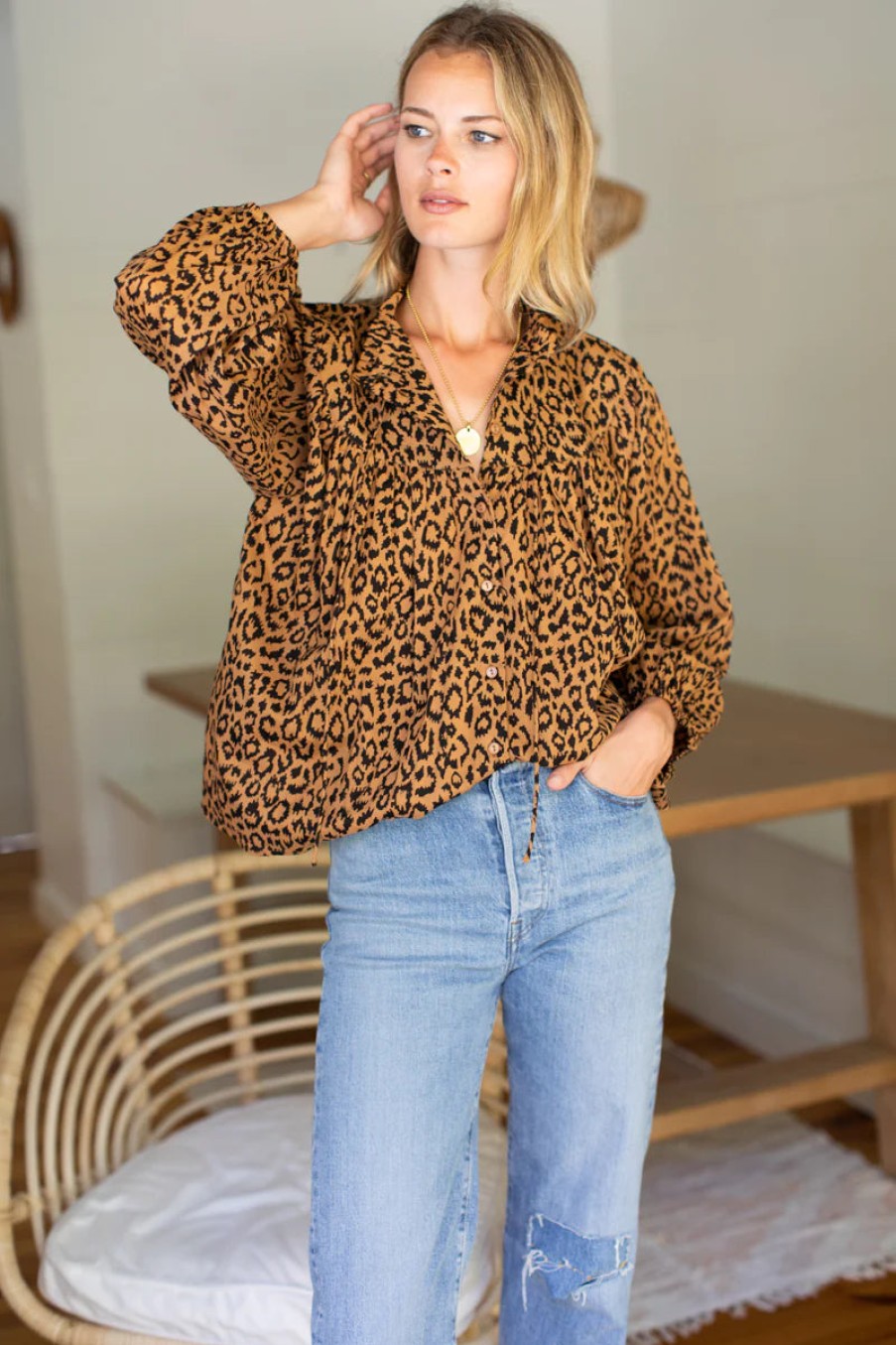 Fashion Emerson Fry Tops | Emmaline Blouse, From Emerson Fry Leopard