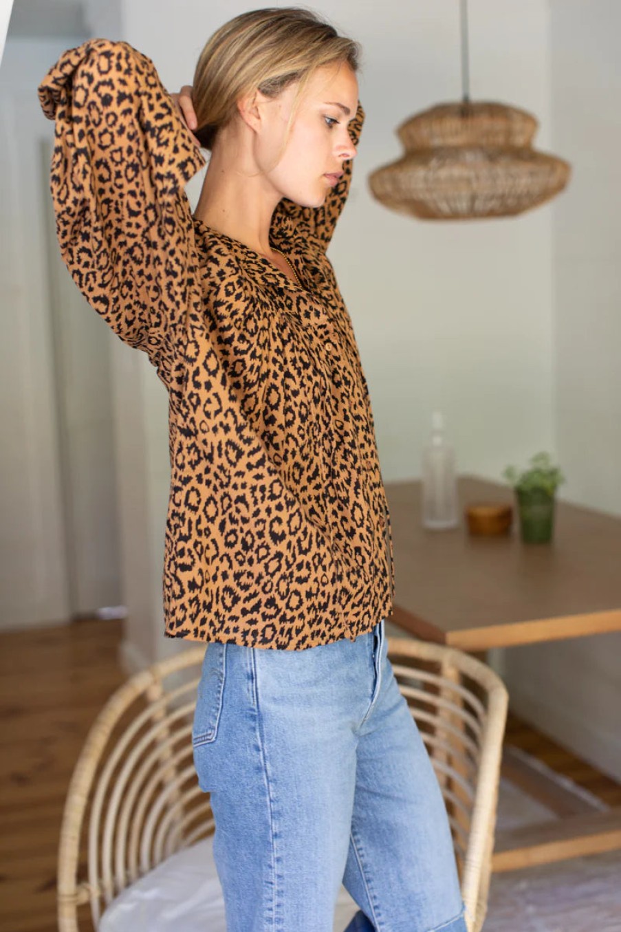 Fashion Emerson Fry Tops | Emmaline Blouse, From Emerson Fry Leopard