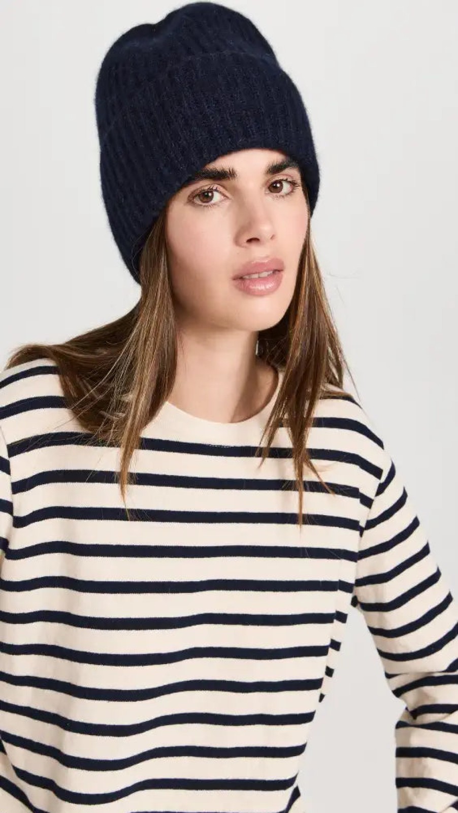 Fashion White u0026 Warren Beanies | Cashmere Lux Ribbed Beanie, From White & Warren