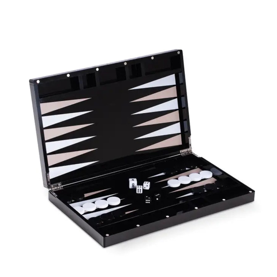 Home BeyBerk International | Damien Acrylic Backgammon, From Beyberk International Black