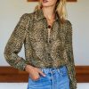 Fashion Emerson Fry Tops | Frankie Silk Blouse, From Emerson Fry Cheetah