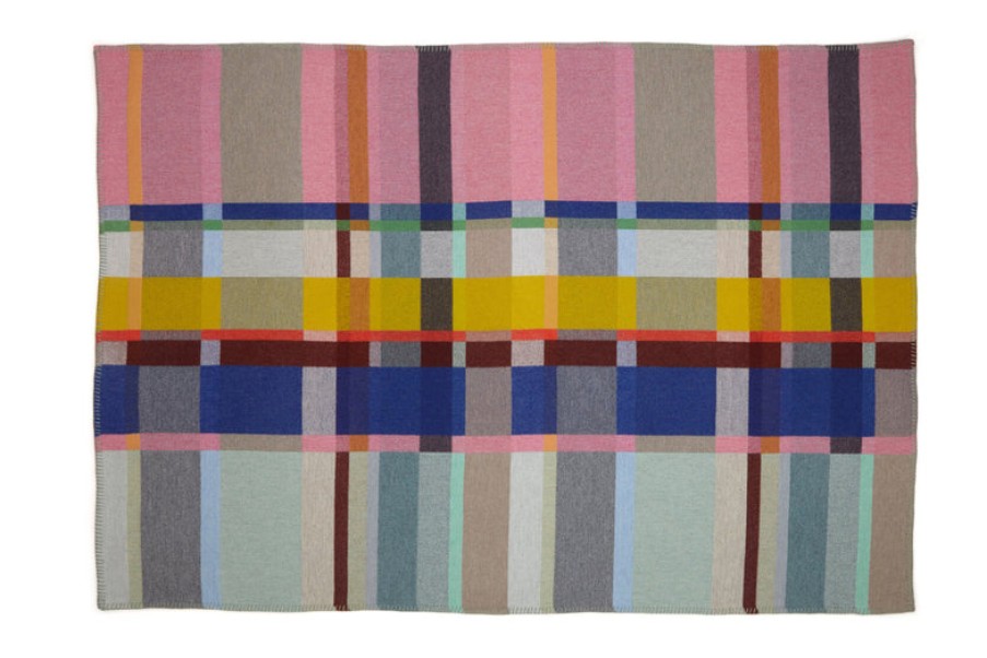 Home Wallace Sewell | Lloyd Block Small Throw In Pink & Mint, From Wallace Sewell Mint/Pin