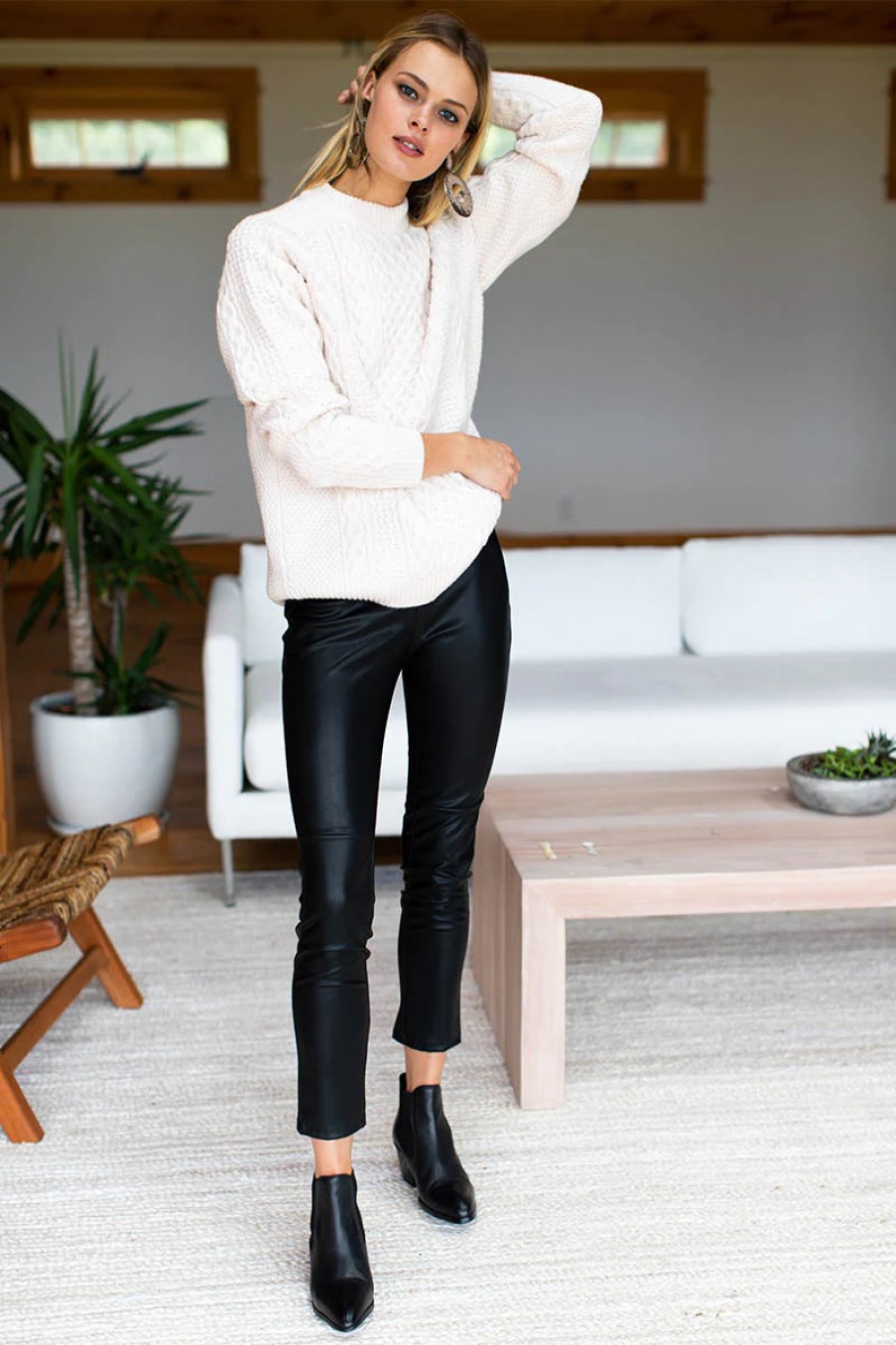 Fashion Emerson Fry Bottoms | Vegan Leather Leggings, From Emerson Fry Black