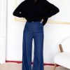 Fashion Emerson Fry Bottoms | Tulip Wide Leg Pant In Organic Hemp, From Emerson Fry Indigo