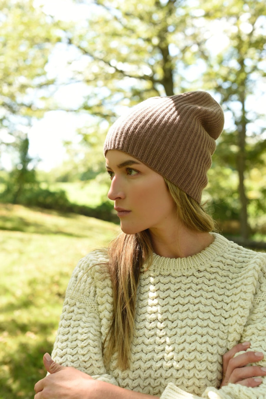 Fashion 8.6.4 Beanies | Cashmere Beanie In Rose, From 8.6.4. Rose Mus