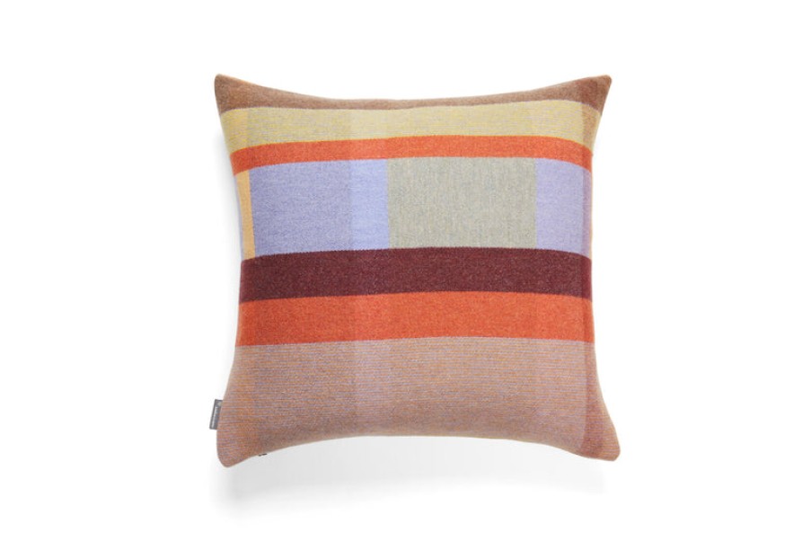 Home Wallace Sewell | Cecil Block Cushion Cover In , From Wallace Sewell Orange